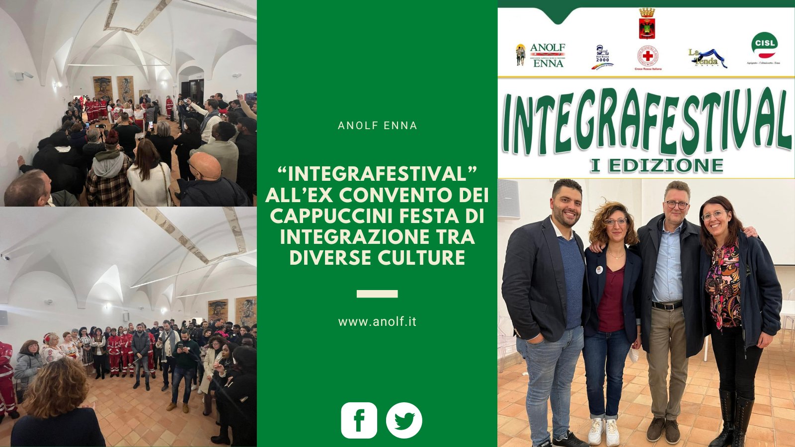 ANOLF Enna: “IntegraFestival” all’ex convento dei cappuccini festa di integrazione tra diverse culture