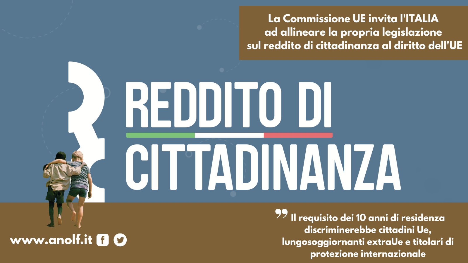 La Commissione UE invita l’ITALIA ad allineare la propria legislazione sul reddito di cittadinanza al diritto dell’UE