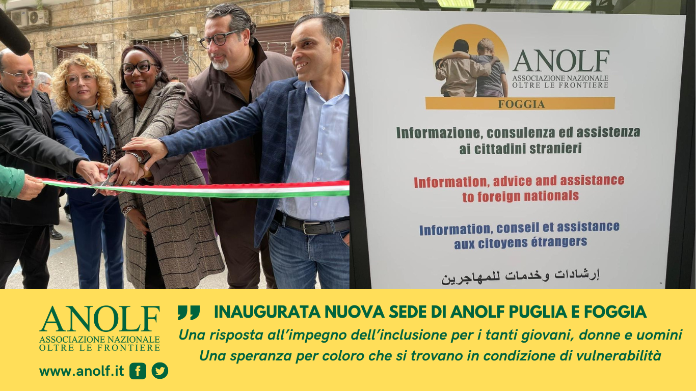 Inaugurata nuova sede ANOLF Puglia e Foggia