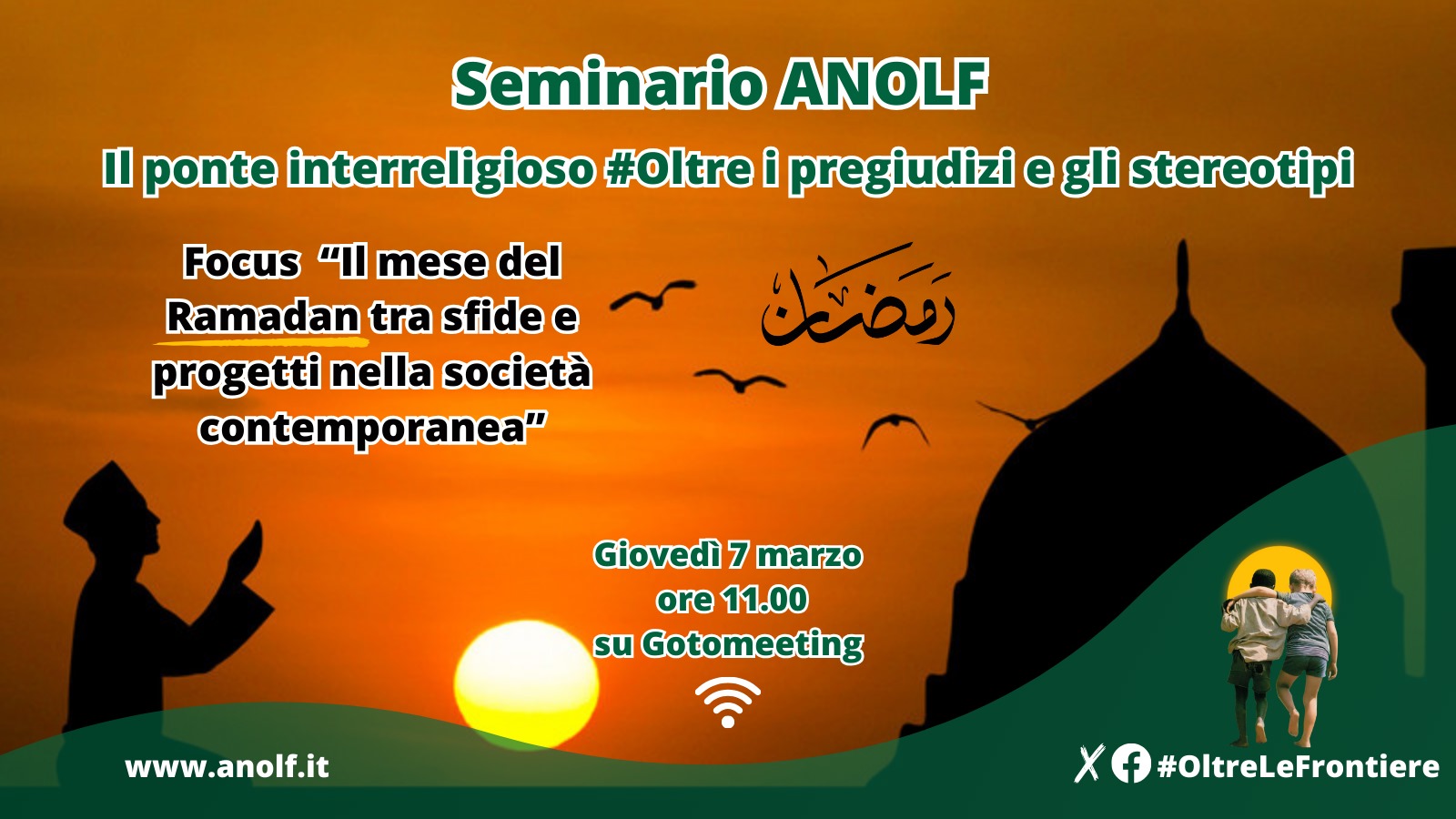 Seminario ANOLF. Il ponte interreligioso #Oltre i pregiudizi e gli stereotipi